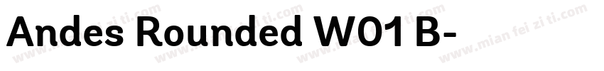 Andes Rounded W01 B字体转换